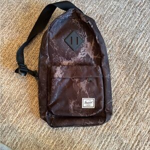 Herschel Supply Company Marble Brown Sling Backpack